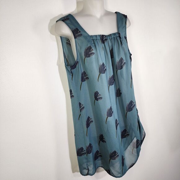 Cabi Womens Top Size Medium Tulip Tunic Back Tie Blouse Sleeveless Pullover 984 - Picture 3 of 10